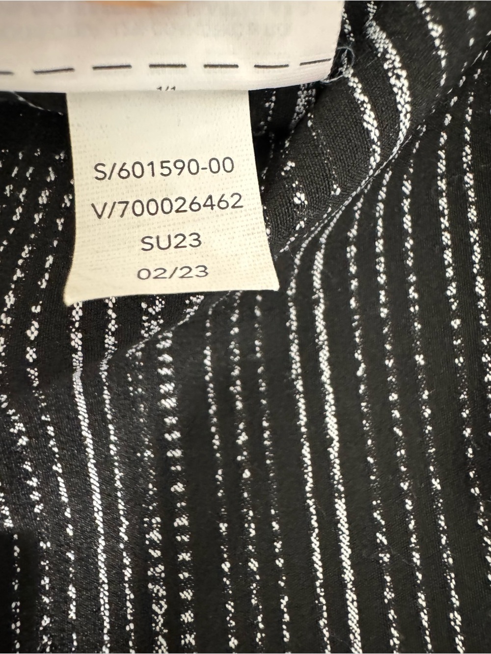 Athleta Maxi Dress Arrival Amara Stripe Black Sz Small - Picture 9 of 9